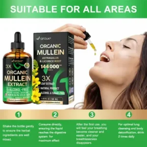 3X Concentrated Mullein Lung Cleanse Drops