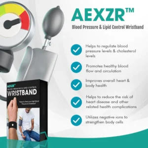 Alternative view of Blood Pressure & Lipid Control Wristband