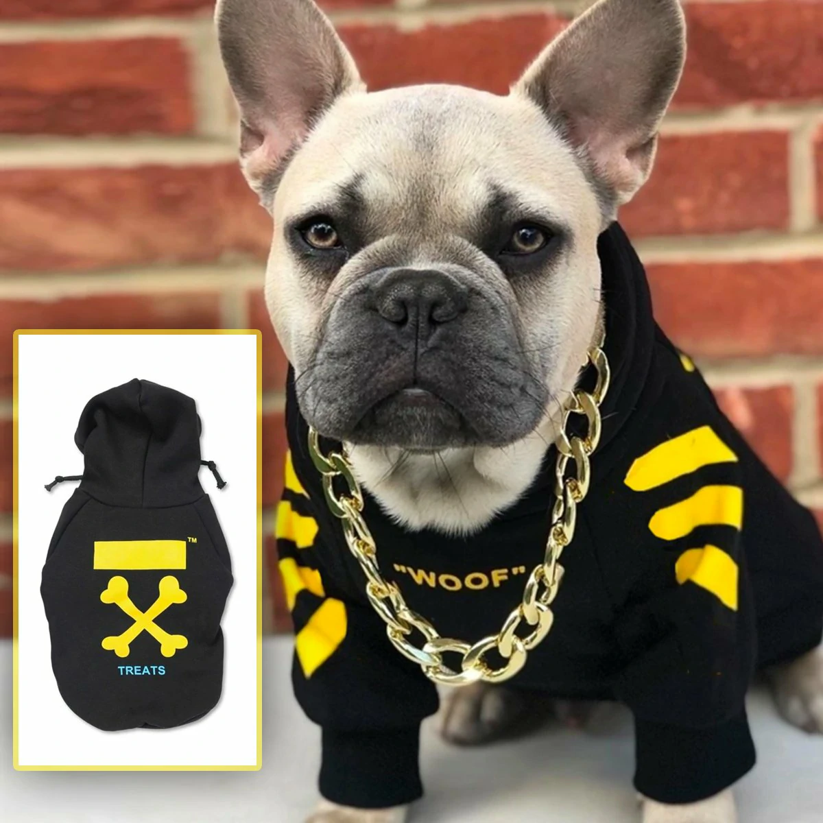 ‘WOOF’ Trendy Dog Hoodie - Image 2