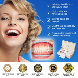 Alternative view of Advanced Customized Full Denture Set
