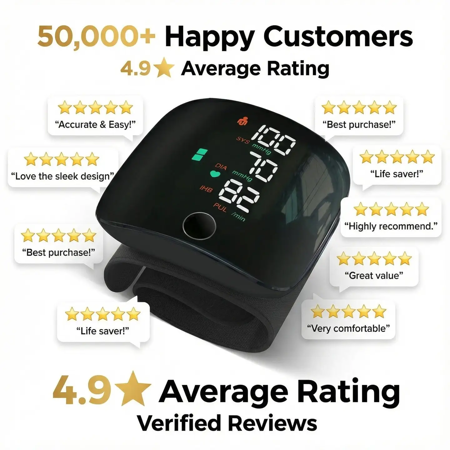 -Portable and Accurate Wrist Blood Pressure Monitor - Image 10