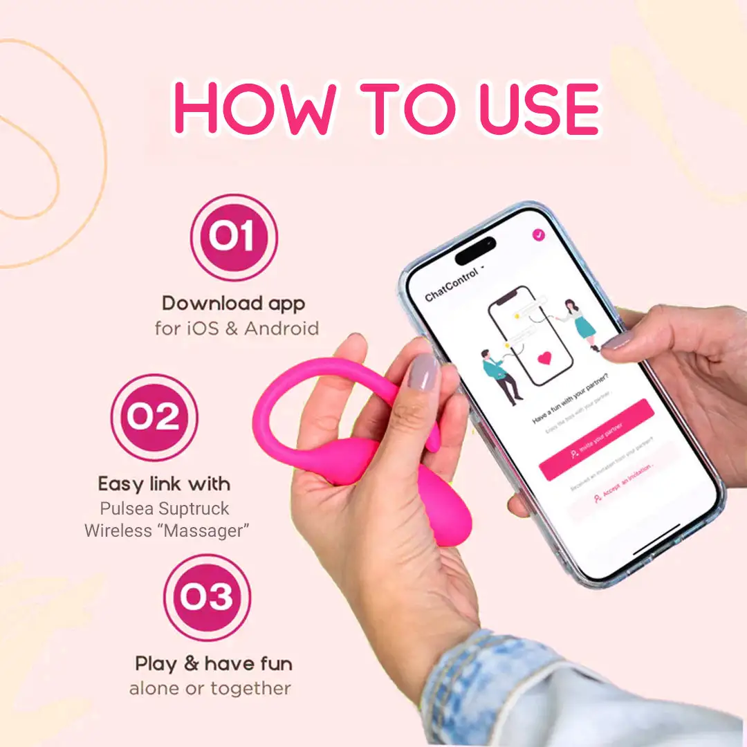💦 PULSEA Suptruck X15 Wireless Massager 📱 Global Control & 15 Modes 💥 2026 Limited 70% ️OFF - Image 9