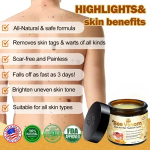 Alternative view of Bee Venom Mole and Wart Treatment Cream