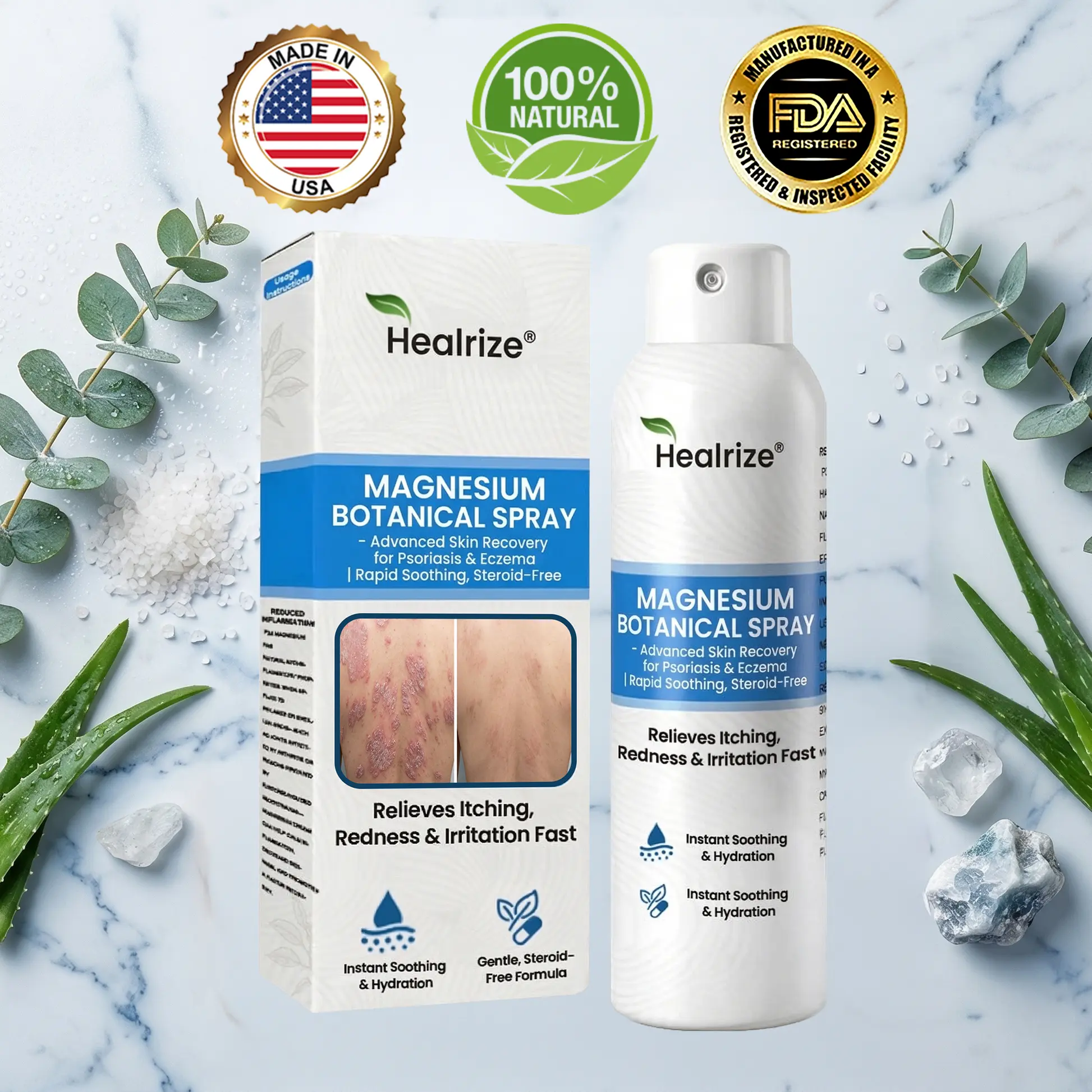 Magnesium Botanical Spray – Advanced Skin Recovery for Psoriasis & Eczema
