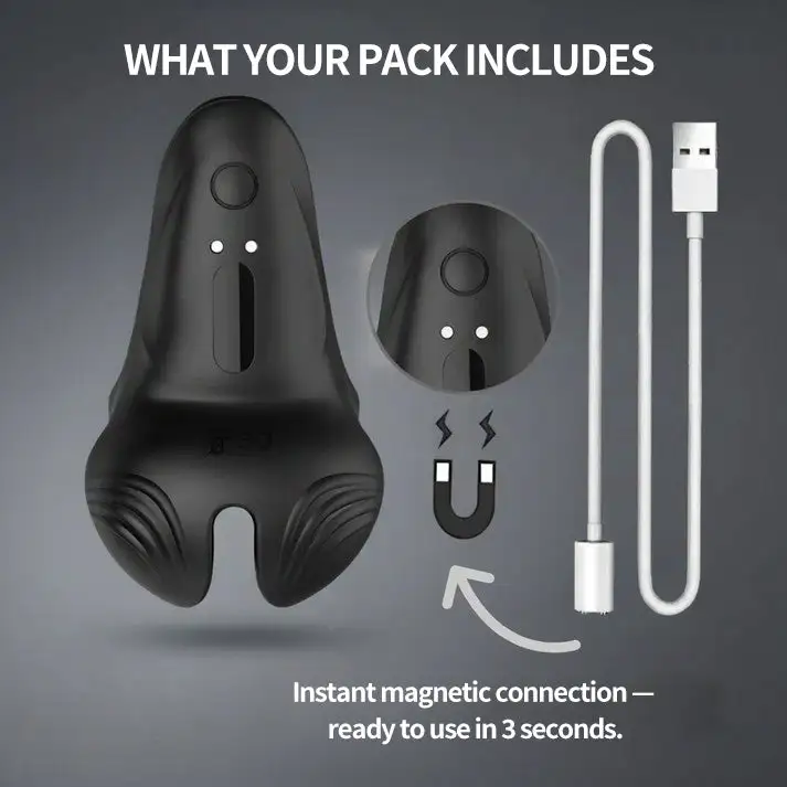 💥New on sale 2026 💞 Vibrating Electric Male Masturbation Lock Ring (Charging) - Image 14