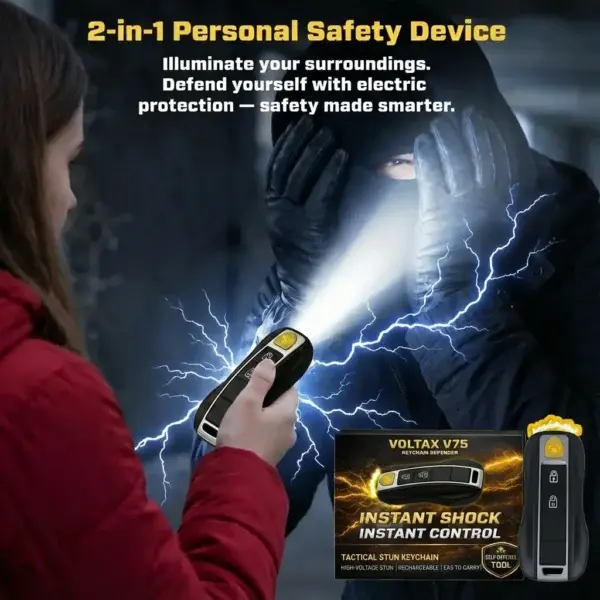 🔦 Voltax ShockForce 75M Stun Car Keychain - Image 3