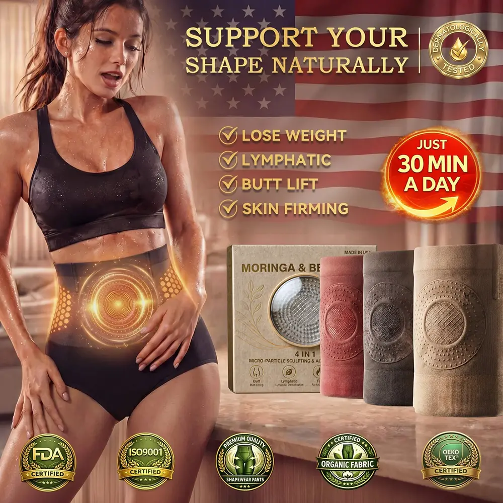 𝐌𝐨𝐫𝐢𝐧𝐠𝐚 & 𝐁𝐞𝐫𝐛𝐞𝐫𝐢𝐧𝐞 4‑In‑1 Micro‑Particle Sculpting & Fat‑Burn Shorts